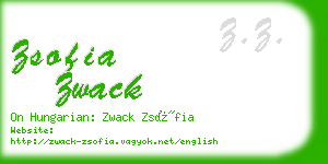 zsofia zwack business card